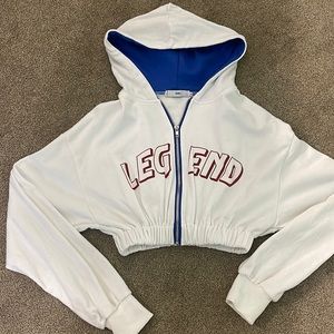 adika cropped legend hoodie